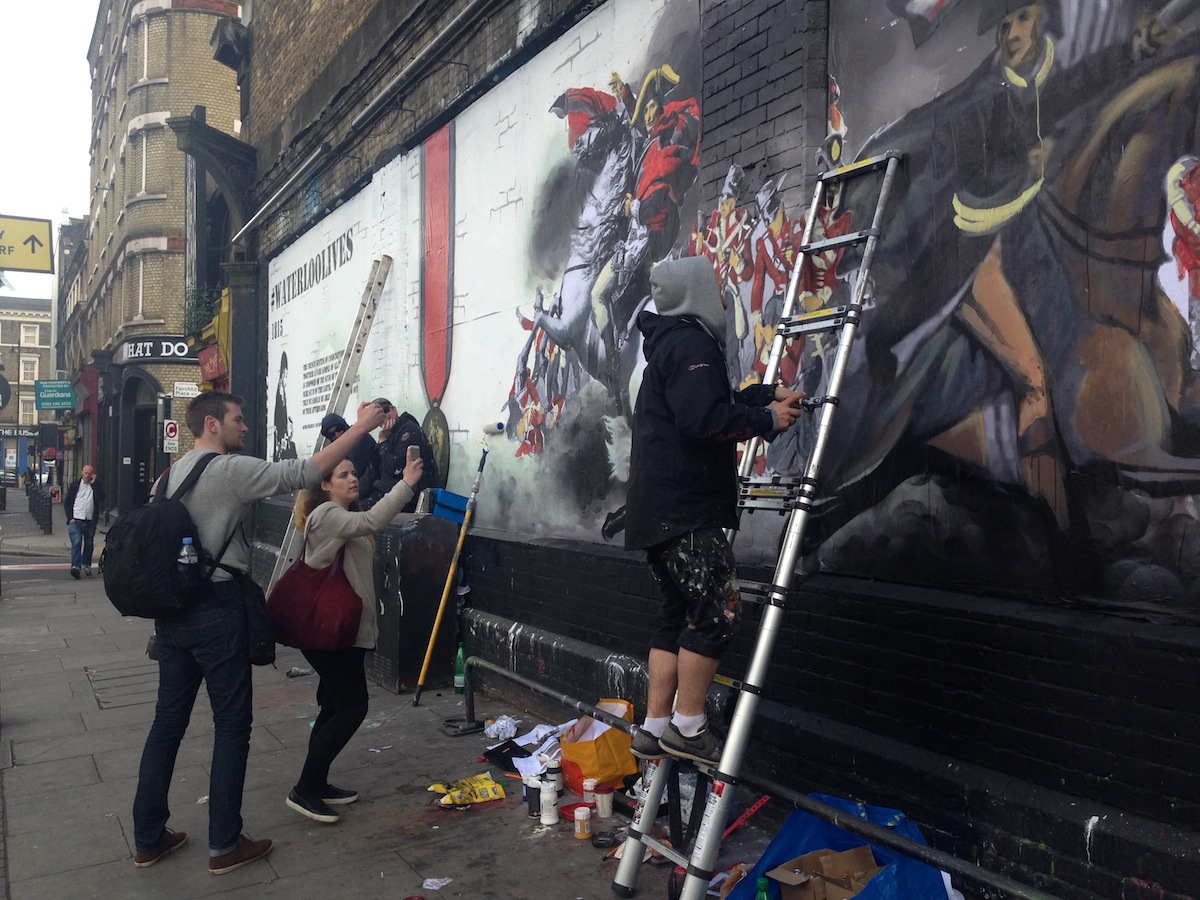 Street art celebrates Battle of Waterloo image 2